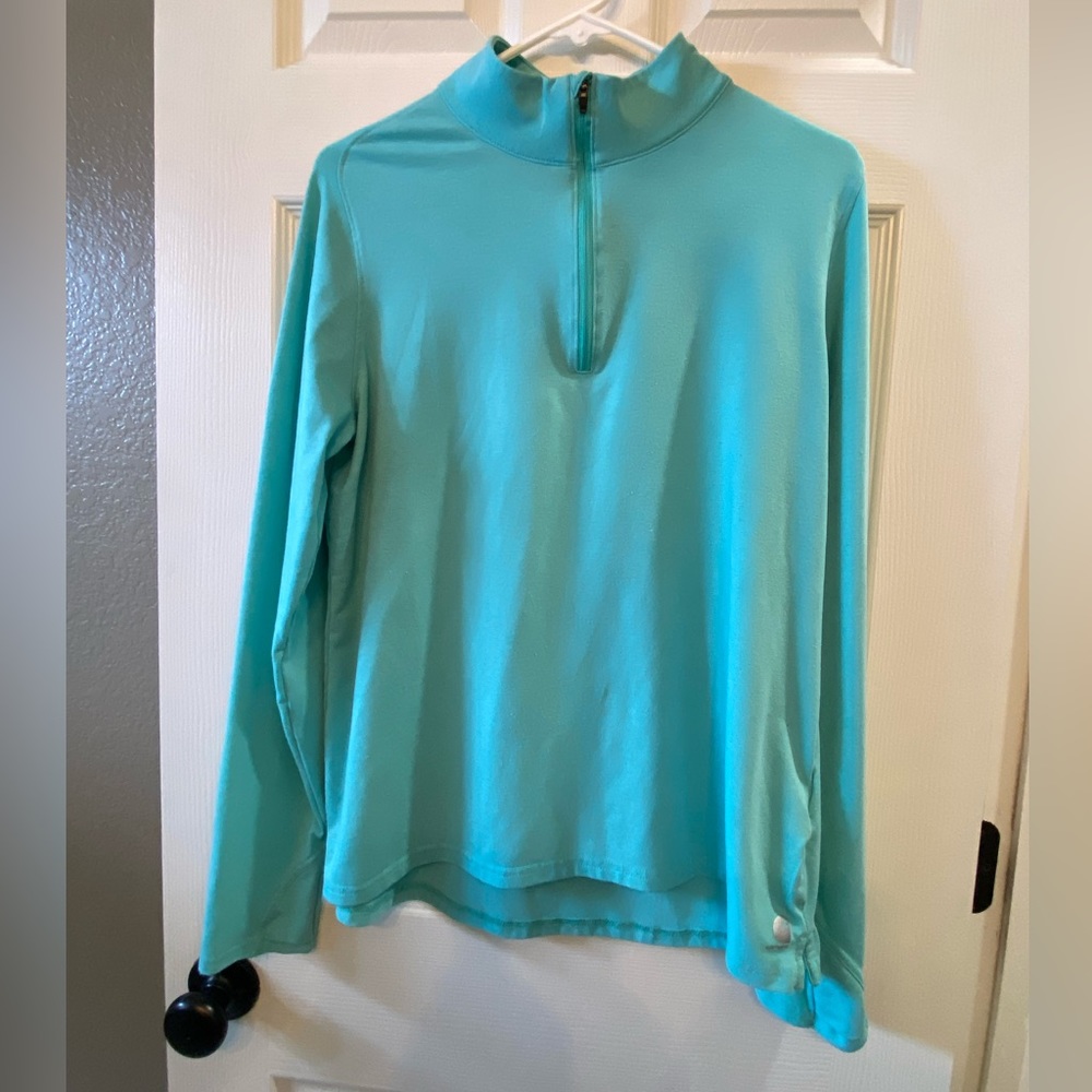 Carhart long sleeve, zip up neck running/work shirt